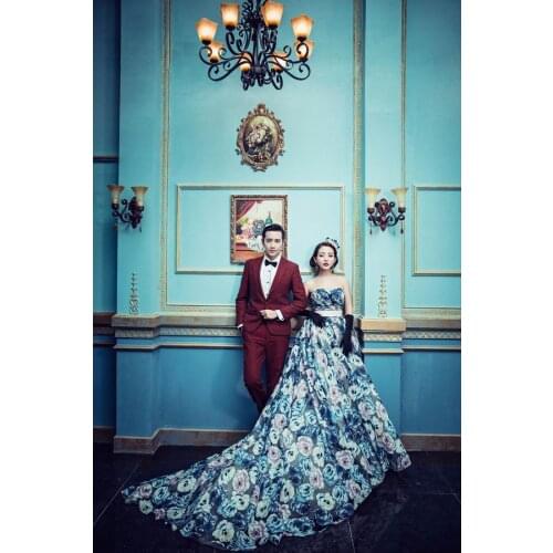 TR Light Blue Castle Indoor Photography Backdrops 200*300 CM Custom photo background for Studio fotografia