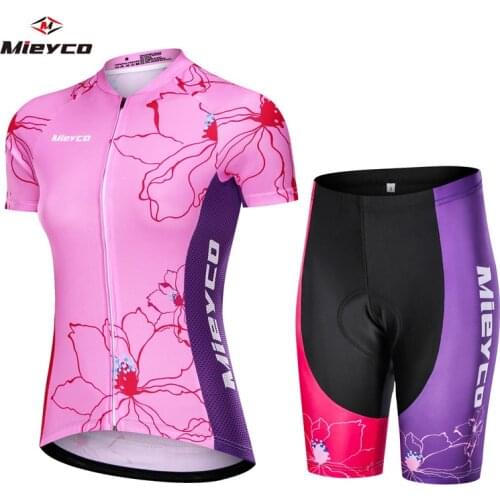 Women Cycling Jersey Set Racing Roupe Ciclismo Feminina Short Pro Team MTB Bicycle Clothing Summer Breathable Quick Dry T Shirt