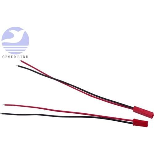 10/100 Pairs 2 Pin JST Plug Cable Male/Female Connector For RC BEC Battery Helicopter DIY FPV Drone Quadcopter