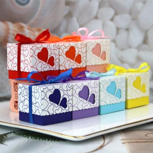 50pcs Baby Shower Favor Box Candy Dragees Box Gift Boxes Bags for Children Babyshower Kids Birthday Party Wedding Decorations