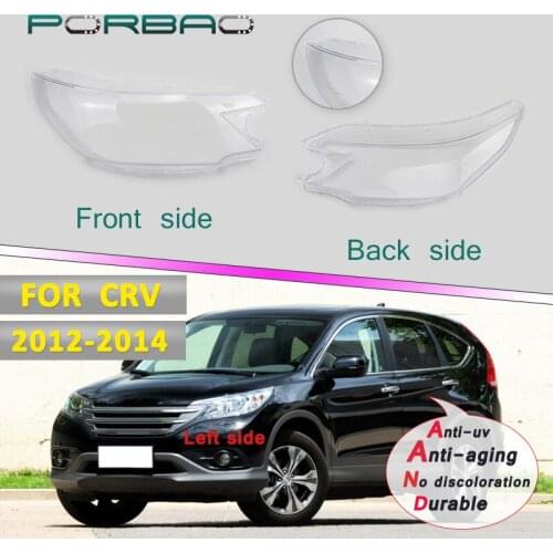 Front lampshade Headlight Glass Lens Cover for Honda CRV 12-14 Transparent Lens Cover Headlamp Clear Shell Replacement DIY