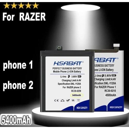 Top Brand 100% New 4500~5200mAh RC30-0215 RC30-0259 Battery for RAZER phone 1 / phone 2 in stock