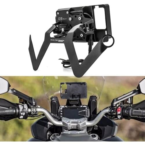 GPS Smart Phone Navigation Mount Mounting Bracket Adapter Holder For DUCATI MULTISTRADA 1200 MY 2015-2017 SUPPORTO