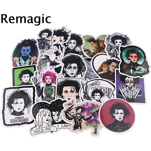 20pcs Tim Burton Horror characters Cartoon Animation Sticker ForComputer Motorcycle Skateboard Guitar Toy Game Machine Children