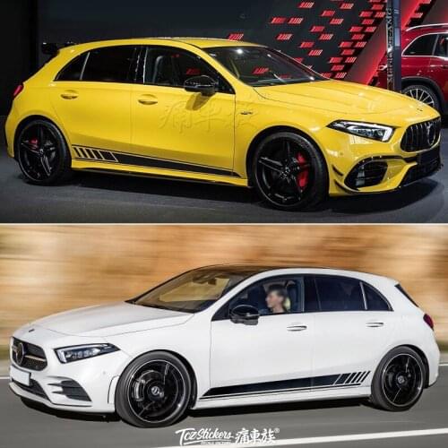 Car stickers FOR Mercedes-Benz A45S A35L body exterior modified fashion sports special sports decals color strips