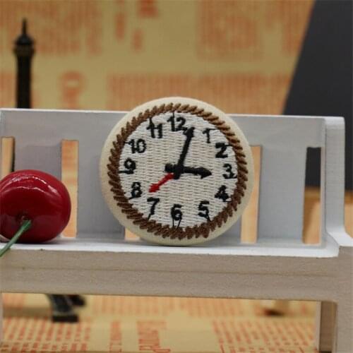 New Handmade Hotsale Fabric Alarm Round Button Brooches Pin Exquisite Embroidery High Quality Fashion Jewelry Accessories