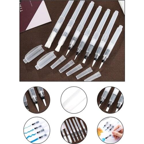 New 1Set Studenten Watercolor Brush Pen Refillable Brush Ink Pen And Painting Art Supplies