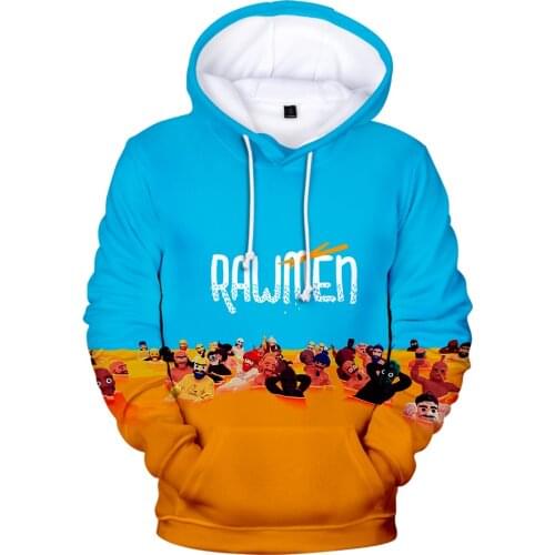 Fashion new RAWMEN 3D printed hoodie men and women cartoon pattern casual sweatshirt clothing autumn street cute pullover