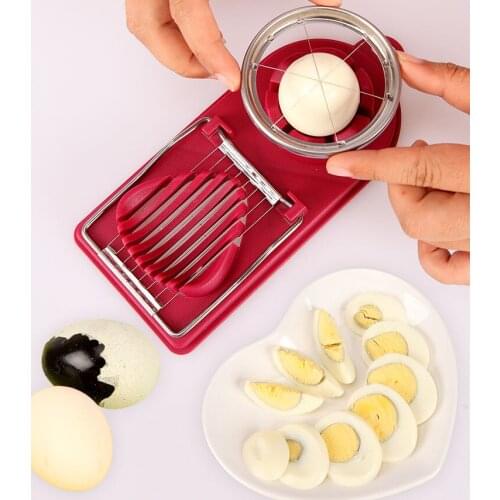 Egg Slicer Household Stainless Steel Egg Cutter Two-in-one Songhua Egg Cutting Preserved Egg Cutting Egg Artifact Divider