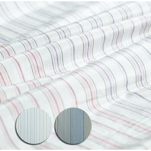 Yarn-dyed colorful irregular striped pattern silk blends cotton fabric,sewing for shirt,dress,curtain,home,craft by the yard