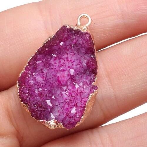 Necklace Pendants Irregular Drop-shaped Agates Crystal Tooth Charms for Jewelry Making DIY Accessories Bracelet Nacklace Earring