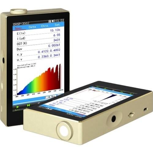 Handheld spectrometer OHSP-350Z luxmeter test illumination, brightness, light flux and light intensity spectrum tester