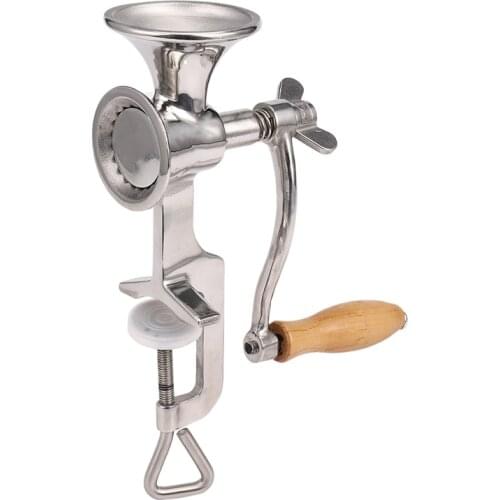 Practical Full Stainless Steel Classical Kitchen Tool Manual Poppy Mill Grain Seeds Mill Hand Operated Nut Grinder And Spice Gri