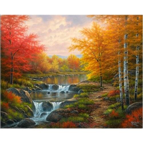 Needlework for Embroidery DIY French DMC High Quality - Counted Cross Stitch Kits 14 ct Oil painting - Autumn Glory