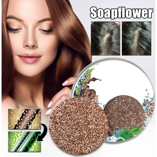 Hair Darkening Shampoo Bar Anti Dandruff Cleansing Soap Shampoo Unisex Adults Home Hair Care B99