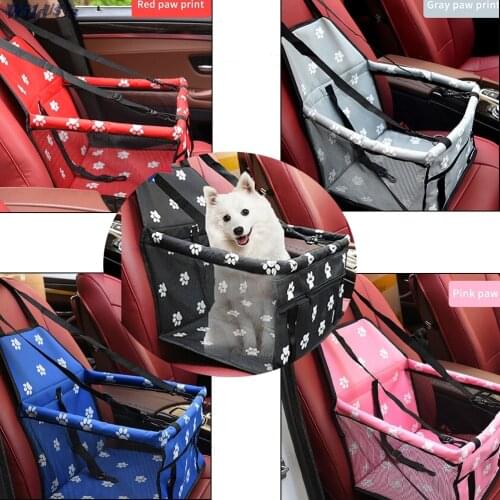 Folding Pet Car Seat Bag Pet Supplies Travel Portable Car Pet Safety Basket