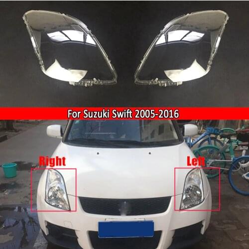 Car Headlamp Lens Replacement Auto Shell Transparent Lampshade Bright Lamp Shade For Suzuki Swift 2005~2016 Headlight Cover