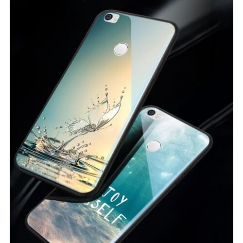 Pink Peonies Flower Glass Cases For XiaoMi Mi Max 2 3 Tempered Phone Coque Shell For XiaoMi Mi Play Mix 3