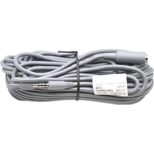 Cisco SX20 SX10 C20 CAB-MIC20-EXT 10M Audio/Microphone Extension Cable Grey 72-101083-01 CS-MIC-TABLE-J 3.5MM extension cable