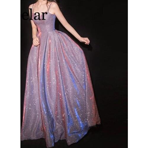 Laipelar 2020 Summer Dress Women Elegant Sexy Sequin Long Party Dress Wedding Bridesmaid Maxi Dress Formal Strapless