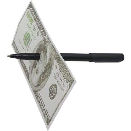 1pcs Thru Bill Penetration Dollar Bill Pen Tricks Magic Pen Through Dollar Magie for Magic Show Magic Prop Children Toy