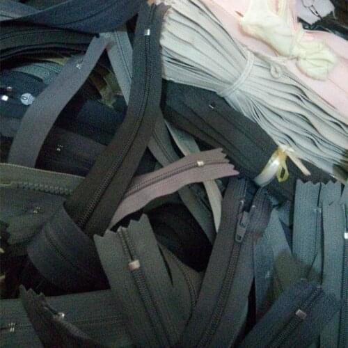 100Pcs/lot Cheap YKK Nylon Coil Zipper Close End for Pants Bag Black Gray Dark Blue Beige Camel Sewing Accessories Wholesale