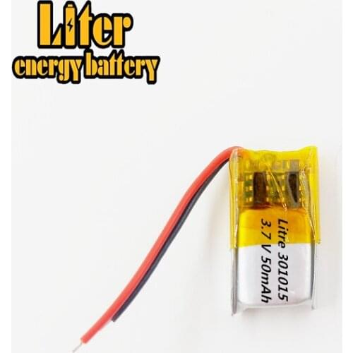 301015 50mah Bluetooth headset 3D self dry polymer lithium battery manufacturers selling glasses