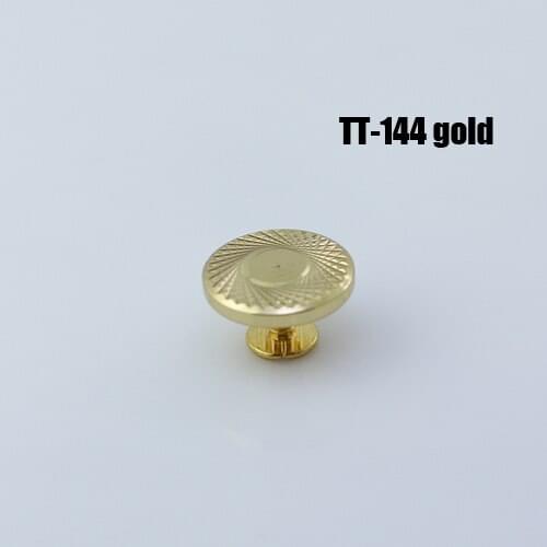 50pc SCREWBACK SPIKE TT- 144 leathercraft Gold