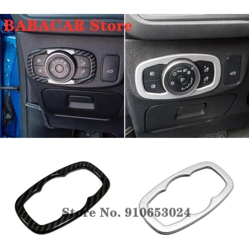 For Ford Transit 2020 2021 Accessories Car Headlamps Adjustment Switch Cover Trim Car Styling ABS Matte/Carbon fibre 1pcs
