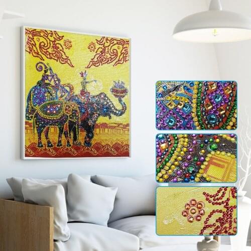 Special Shaped Cartoon Elephant Diamond Embroidery Rhinestone Diamond Painting DIY Handmade Semi-finished Crafts