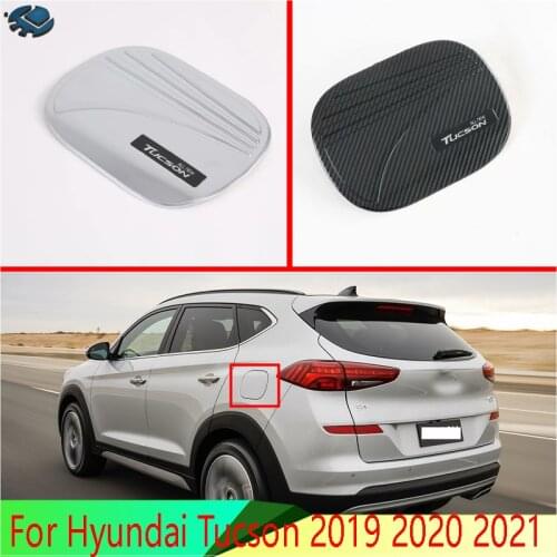 For Hyundai Tucson 2015-2020 Car Accessories ABS Chrome fuel tank cap cover car-styling trim oil fuel cap protective