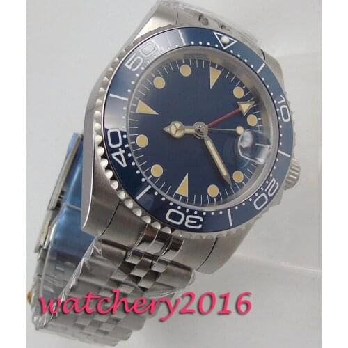 40mm bliger Mechanical Watches GMT Sapphire Crystal Man Watch 2020 Diver Watch Automatic relogio masculino Role Luxury Wa