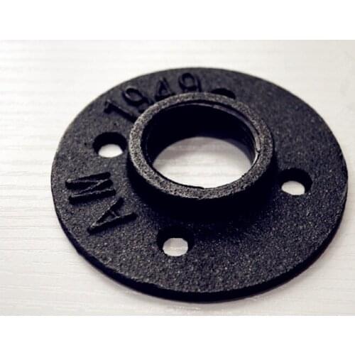 Cast iron flanges DN25 G1" Pipe ID32MM Iron Flange Seat Classic Casting Iron Flange For 16pcs