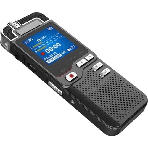 EVISTA Digital Voice Recorder 8GB L53 1536KBPS Stereo Audio Recording Device Portable Recorders for Lectures with External MIC