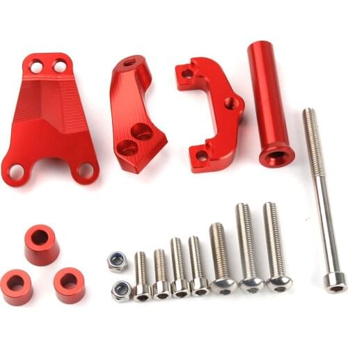 For Kawasaki ER6N 2012-2015 CNC Aluminium Motorcycle Adjustable Motorcycle Steering Stabilize Damper Bracket Mount kit