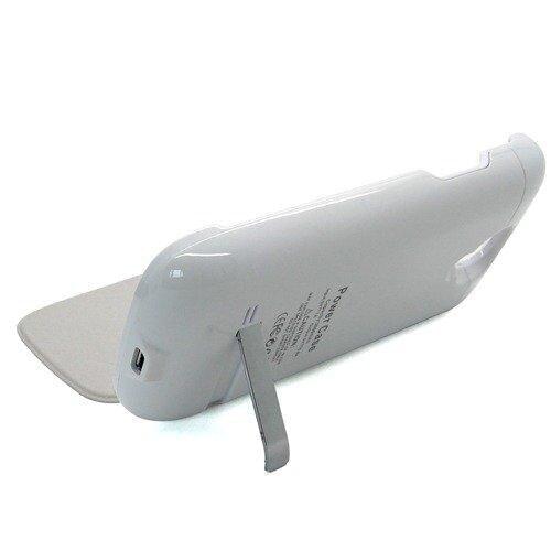 EastVita 3000mAh Backup Battery Flip Power Case For Samsung Galaxy Mini Backup Battery i9190 i9195 (White)