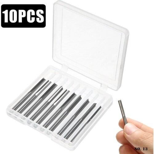 10Pcs/Set 4MM Double-edged Straight Groove Tungsten Steel Milling Cutter 6 x 42 Manual Milling Machine/CNC Milling Machine Tools