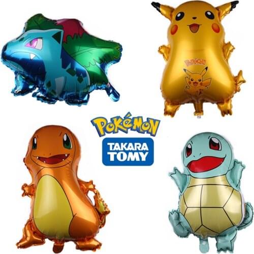 Pokemon Go Anime Figures Pikachu Foil Balloons Dream Theme Birthday Party Decoration Supplies Kid Toy for Children Pocket Globos
