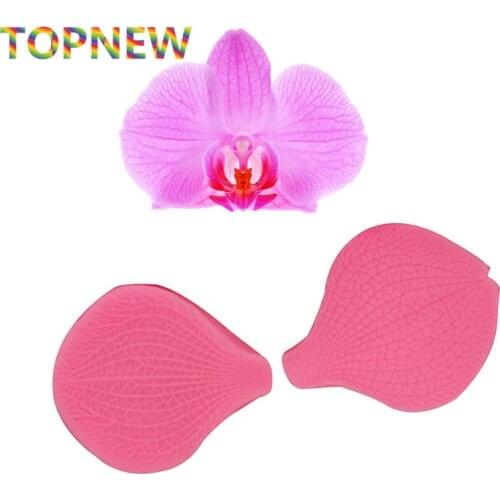 Phalaenopsis Flower Petal Fondant Cake Mold Fondant Cake Decoration Mould for Kitchen Baking Tool