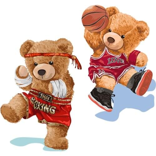 Three Ratels QC552 cute bearHome decoration nursery sticker refrigerator toilet laptop gift Decal