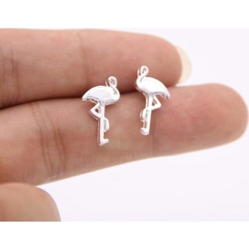 Fashion flamigo stud earrings Personality of flamingos stud earrings for women
