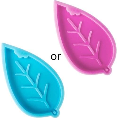N7MF Ant Leaf Earrings Epoxy Resin Mold Keychain Necklace Pendant Silicone Mould DIY Crafts Jewelry Casting Tools