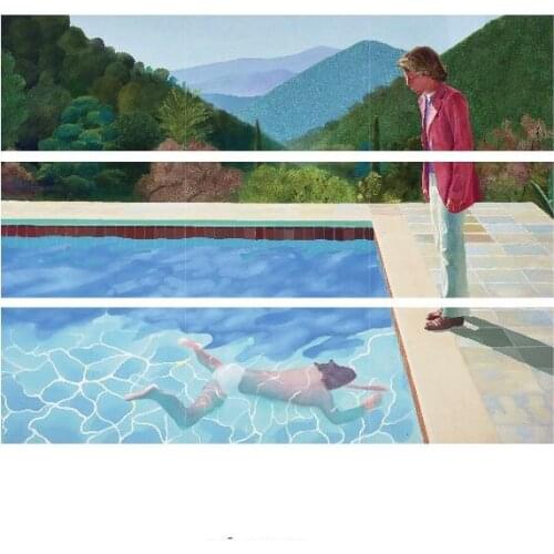 3PCS David Hockney art Stickers Crafts And Scrapbooking stickers kids toys book Decorative sticker DIY phone sticker