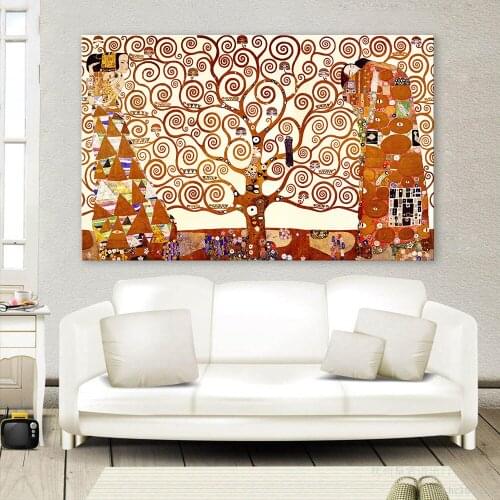 JQHYART Tree Of Life Wall Art Painting Modern Picture For Living Room Home Decor Printed On Canvas No Frame