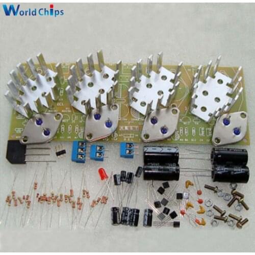 OCL High Power Amplifier Board DIY Kit 100W*2 2.0 Channel AC 12-18V Amp Electronic Set For Speaker