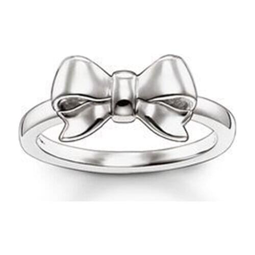 Silver Plated Breath-taking BowKnot Rings, European Most Fashion Butterfly Bow Rings Glam Bijoux Jewelry Soul Gift for Women