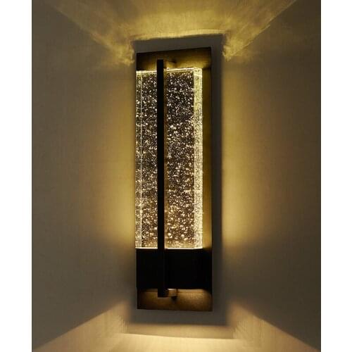 Modern Living room luxury Wall lights Air bubble K9 Crystal Home Decor Sconce Porch Corridor lighting Bedroom bedside Wall lamp