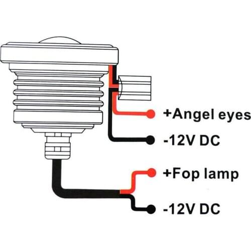 LED Fog Lights Projector Running 10W SUV 1200LM Trucks 2pcs White 3inch