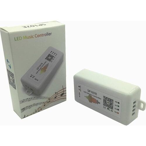 SP107E LED Controller WIFI Bluetooth Pixel IC SPI Music by Phone APP For WS2812 SK6812 SK9822 RGBW APA102 LPD8806 Strip DC5-24V