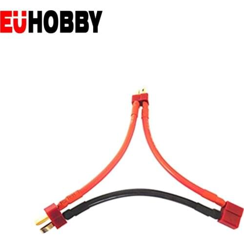 T Plug Serial Battery Connector Cable Deans Style Series w/14AWG Silicone Wire For RC LiPo Battery Male and Female Connectors